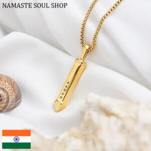 Medallón de oro personalizado HexaBold {INDIA}